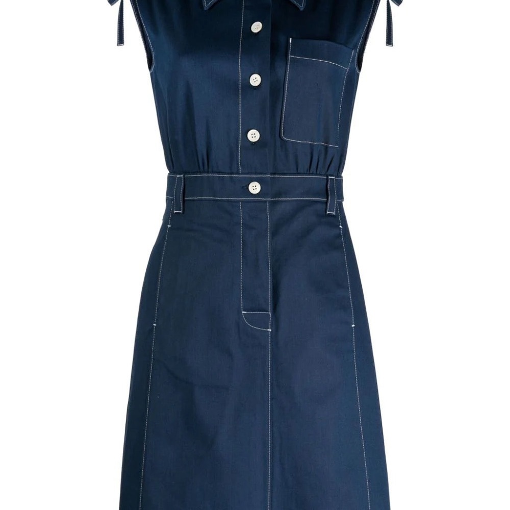 Prada Denim dress. Grail item. Like new. authentic.